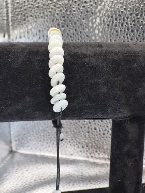 Genuine Jade Rondell Bead Bracelet